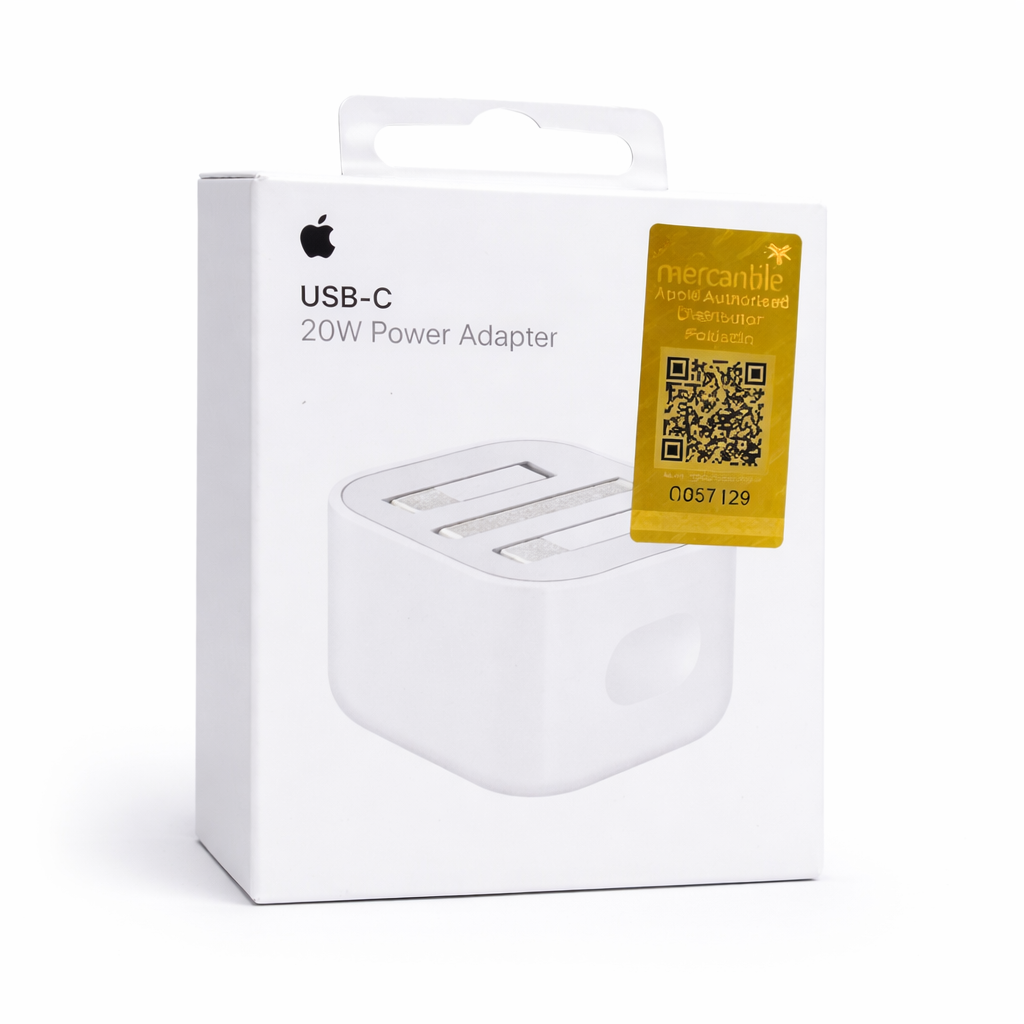 Apple 20W USB-C 3 Pin Power Adapter | Fast Charging | Original Mercantile Stock | iPhone & iPad